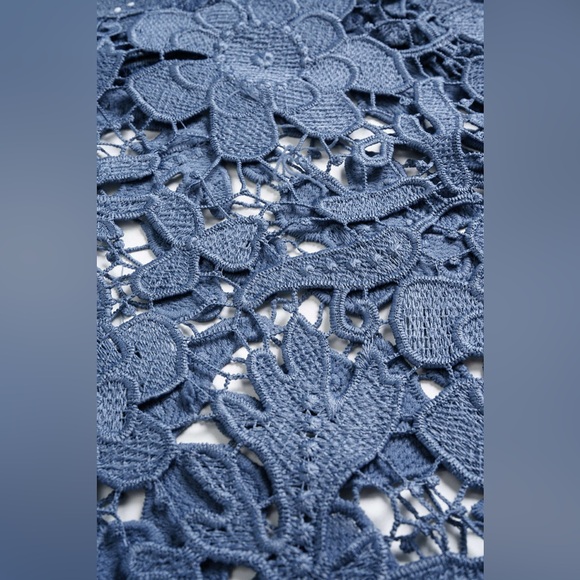 Women's Blue Lace Flare Jeans XS mc3 - Picture 7 of 9